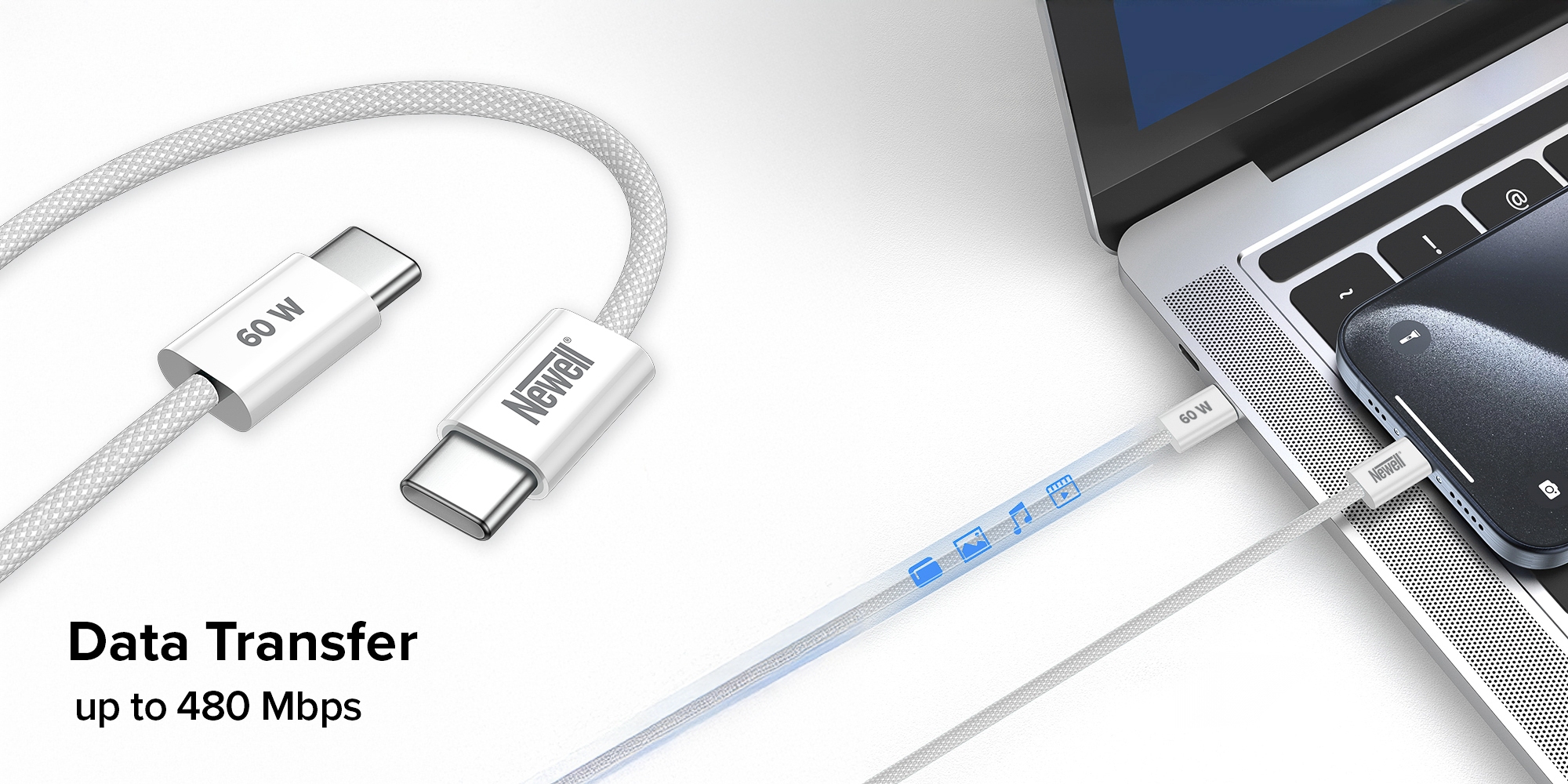 Newell-USB-C-USB-C-60-W-kabel-2-m-bílý-9